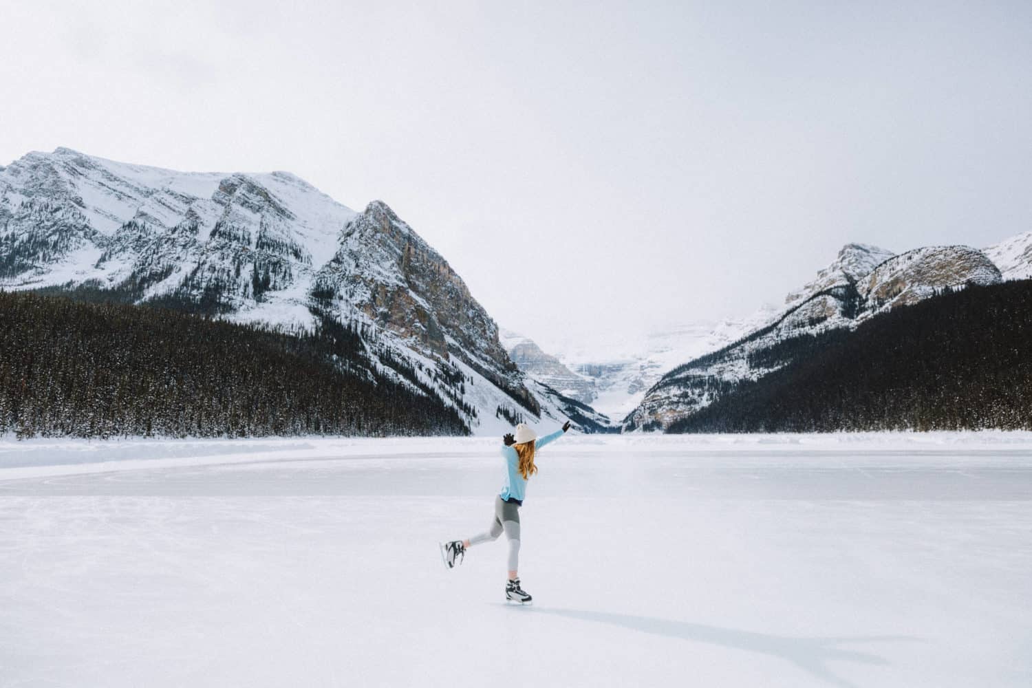 Ice Skating Lake Louise Winter - TheMandagies.com