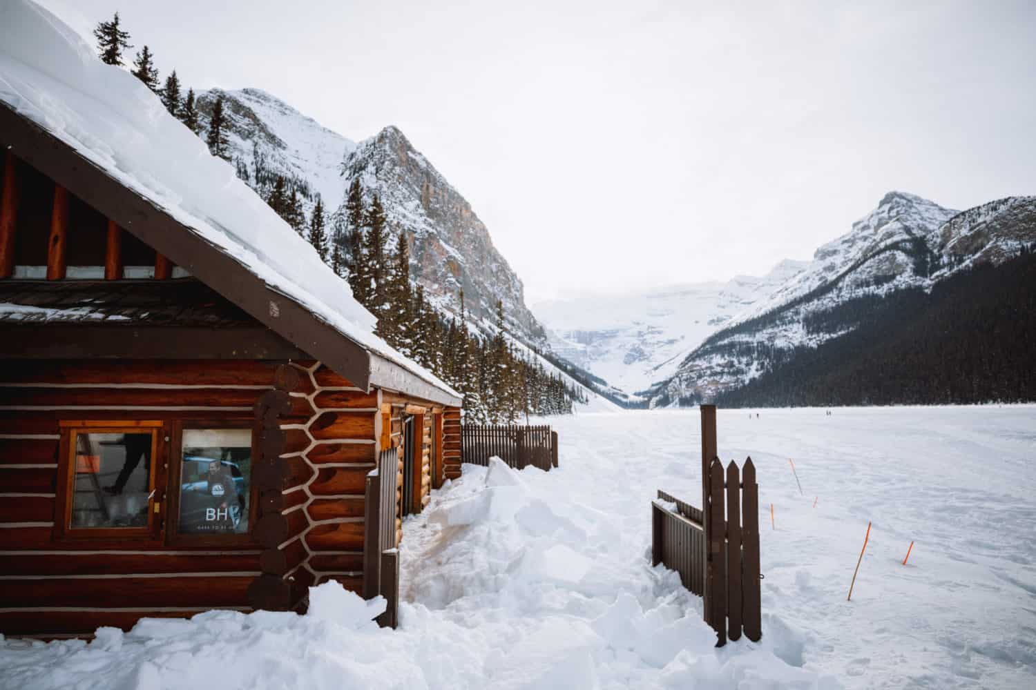 Snow Hut on Lake Louise Banff National Park - TheMandagies.com