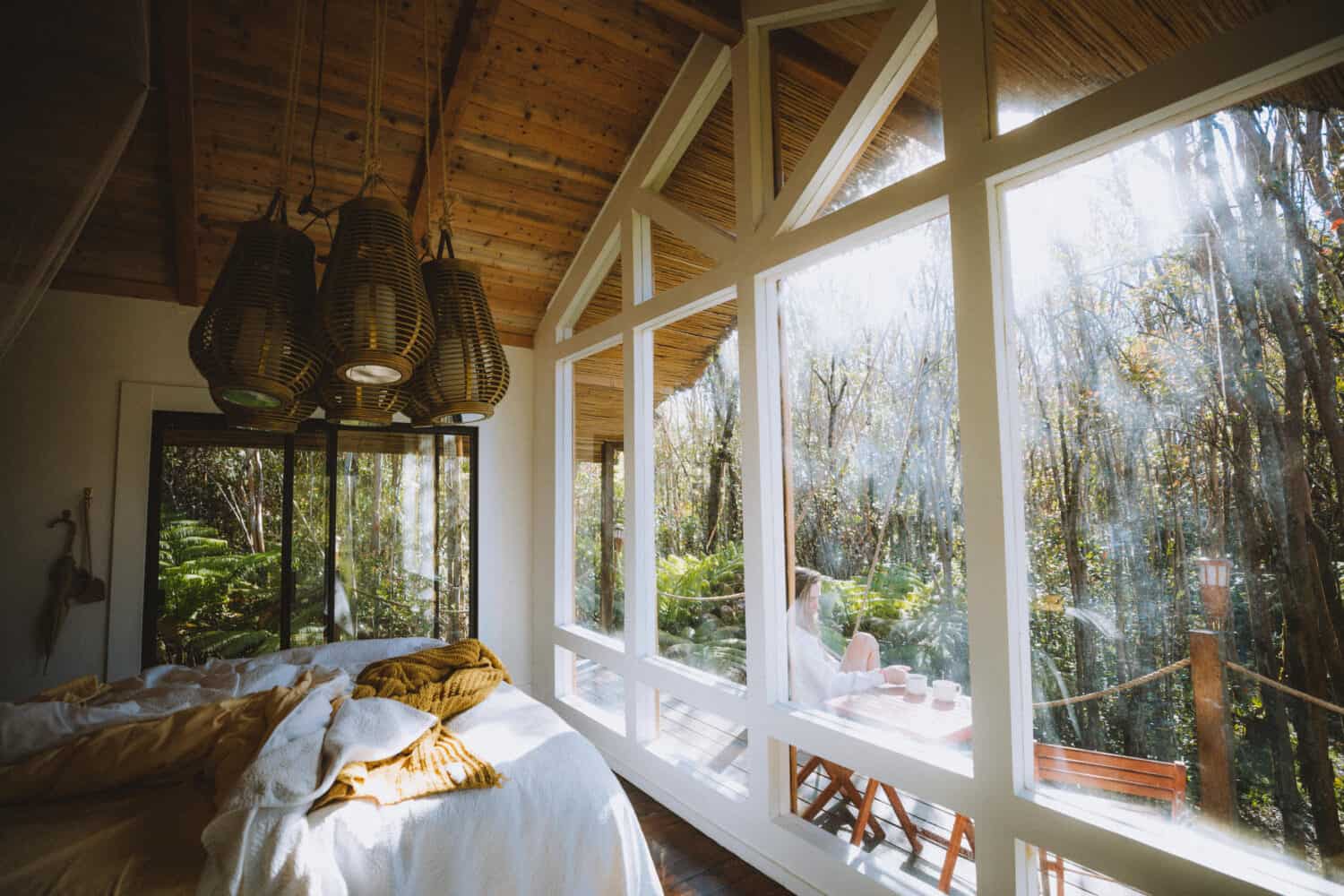 Giant Windows in Big Island Treehouse - TheMandagies.com