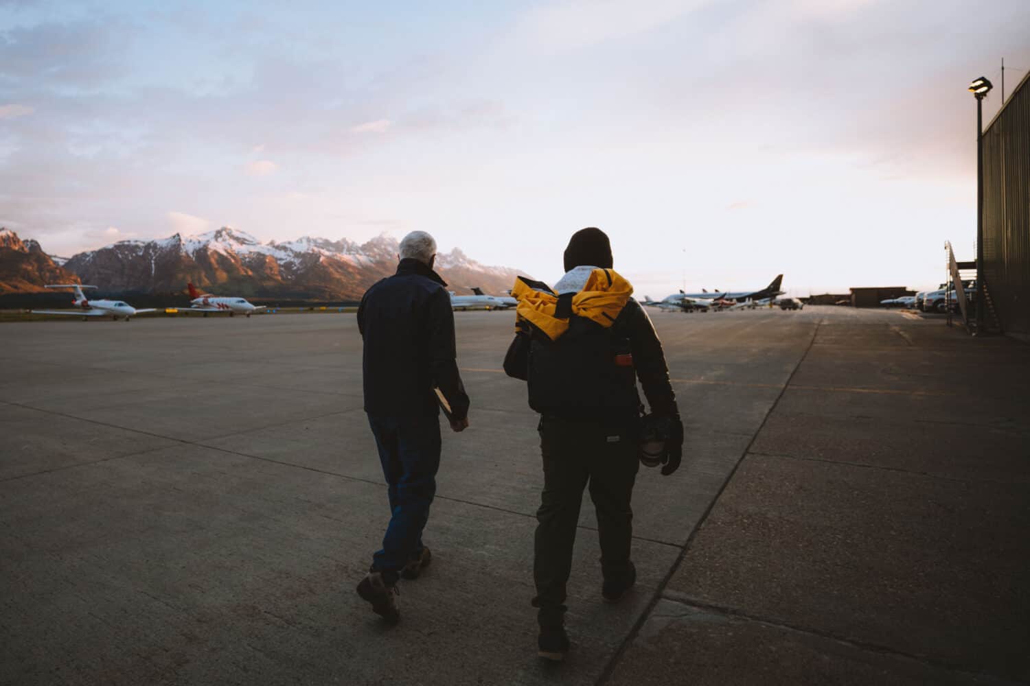 Berty on tarmac Fly Jackson Hole - TheMandagies.com