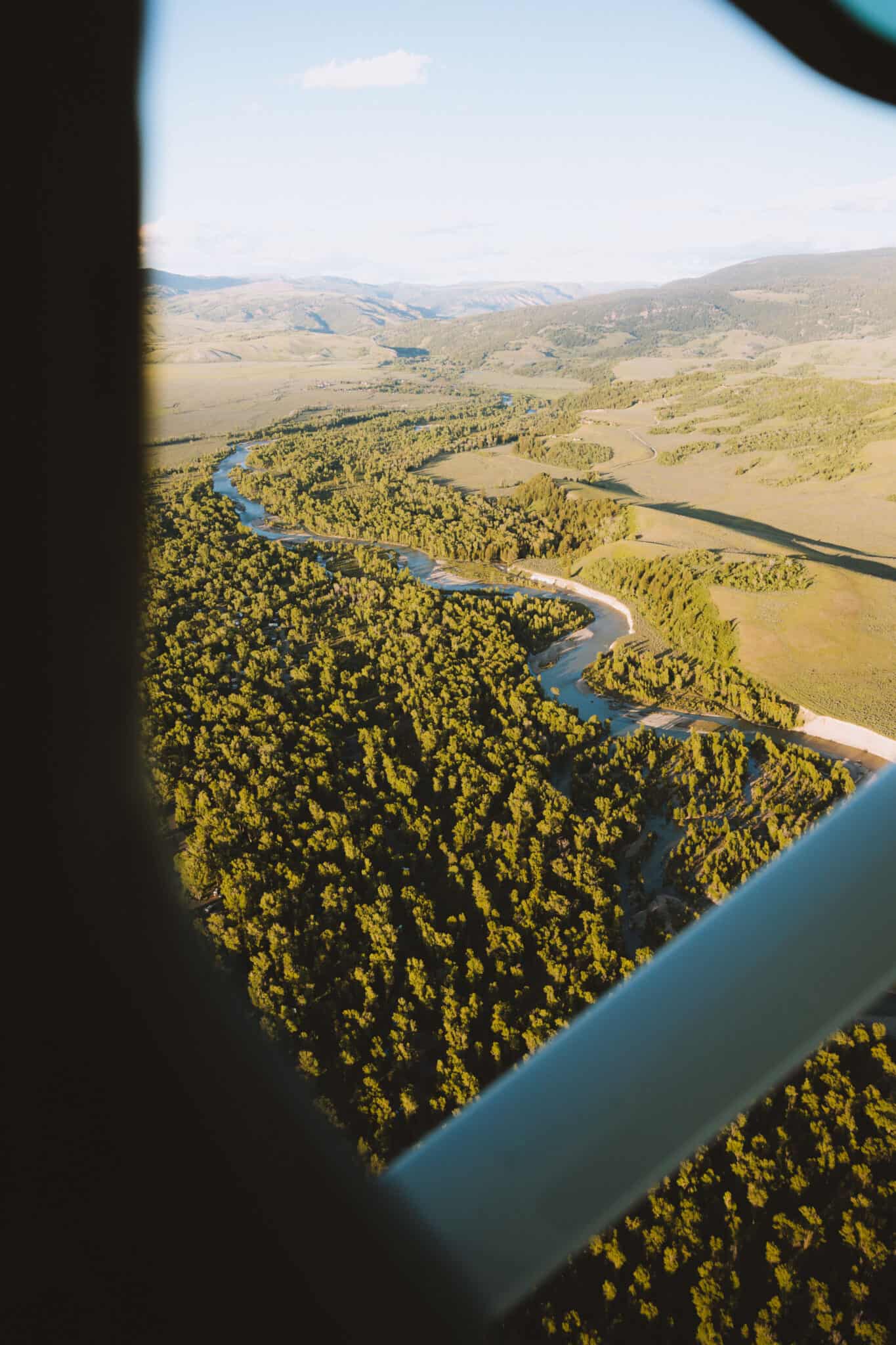 View of Snake River from above during summer - TheMandagies.com