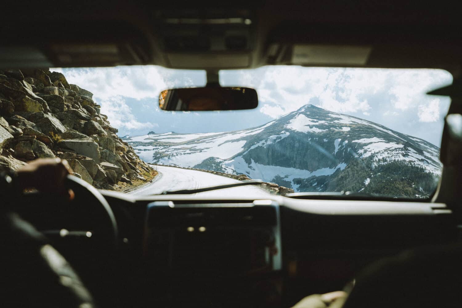 Driving through The Tundra at Rocky Mountain National Park