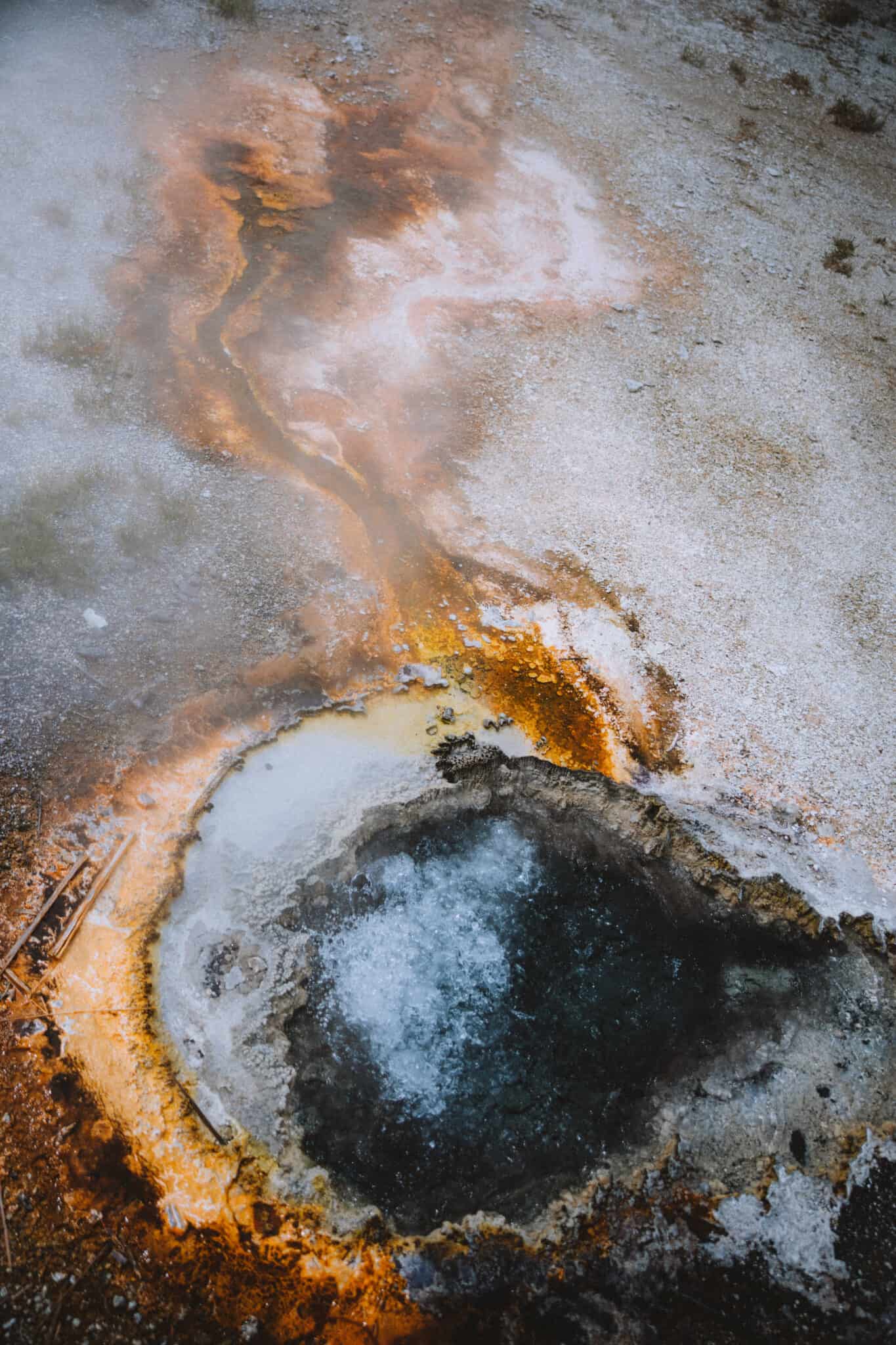 Texture of Yellowstone Geyser - TheMandagies.com