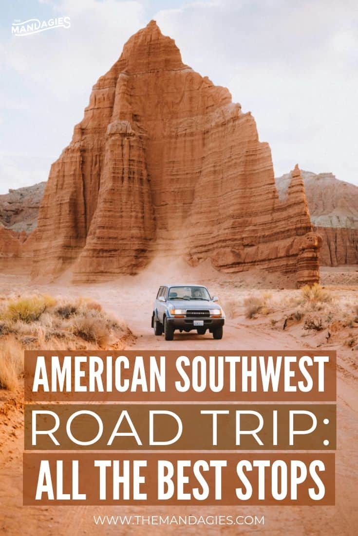 Discover the perfect American Southwest Road Trip Itinerary! We're sharing our 10-day Southwest USA road trip plan, including locations in Sedona, Grand Canyon, Arizona, Utah, Death Valley, Alabama Hills, Valley of Fire, Arches, National Parks and more! #southwestUSA #americansouthwest #roadtrip #southerncalifornia #arizona #utah #colorado #nevada #lasvegas #photography #desert