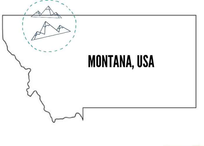 Montana Glacier National Park Map