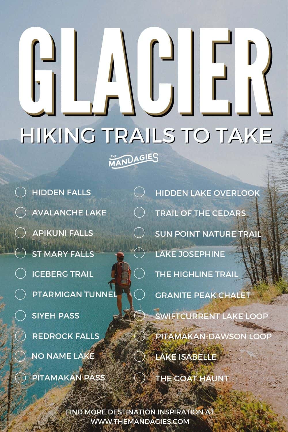 All The Best Hikes In Glacier National Park, Montana | Looking for some of the best hikesin Glacier National Park? In this post, we're sharing the best Glacier trails, including ones to glaciers, lakes, and waterfalls! | Hike In Glacier National Park | Trails In Glacier | Visit Montana | Montana Road Trips #montana #glaciernationalpark #GlacierHikes #glaciermontana #montanaroadtrip #roadtrip #rockymountains #USA #summer #adventure