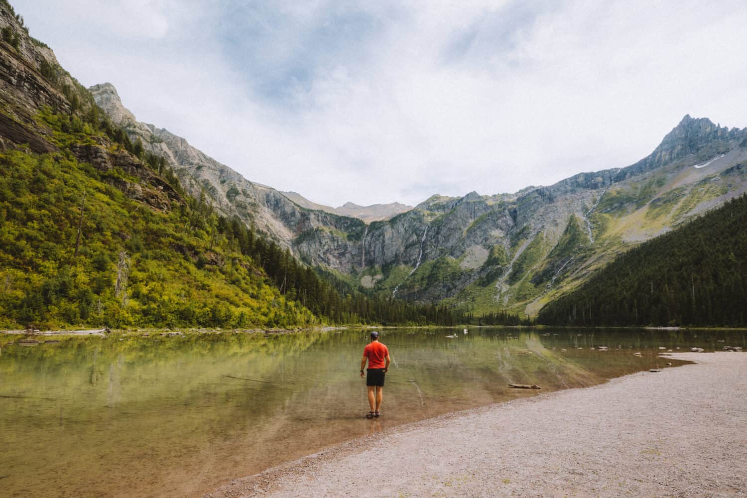 Joseph Roberts at Avalanche Lake, Glacier Montana - TheMandagies.com