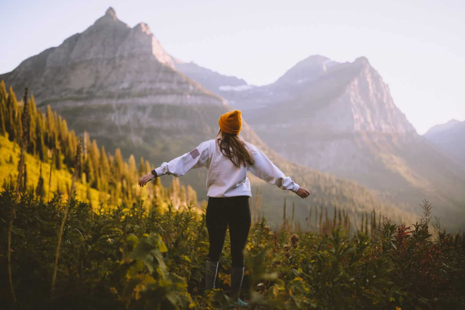 Emily Mandagie at Big Bend, Glacier National Park - TheMandagies.com