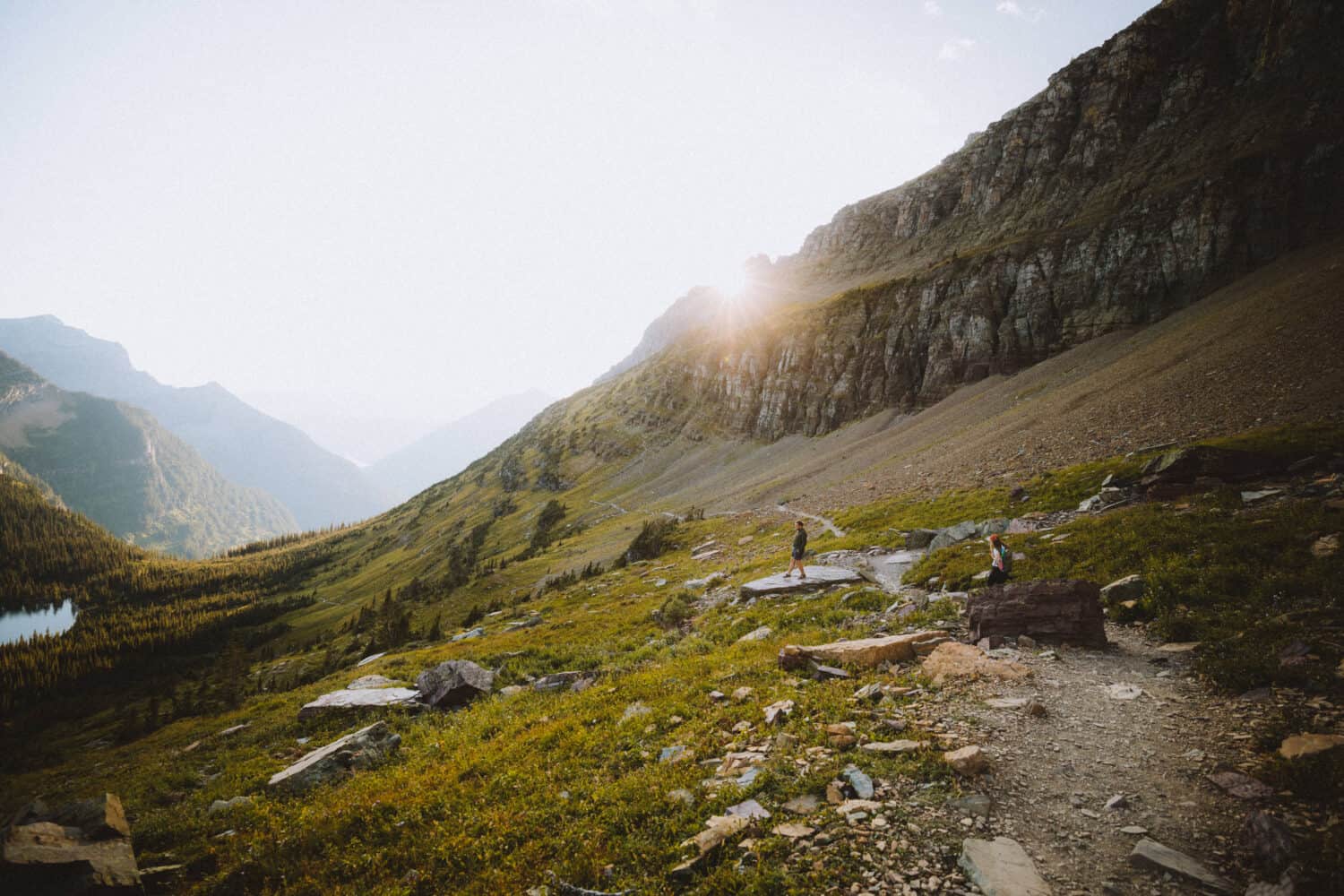 Joseph on Hidden Lake Trail in Glacier NP