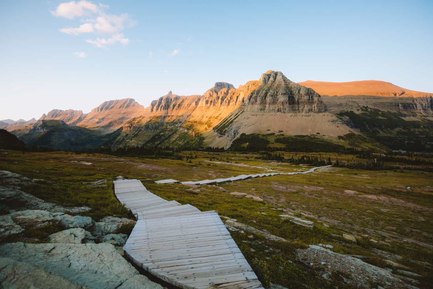 Sunset at Hidden Lake Glacier National Park