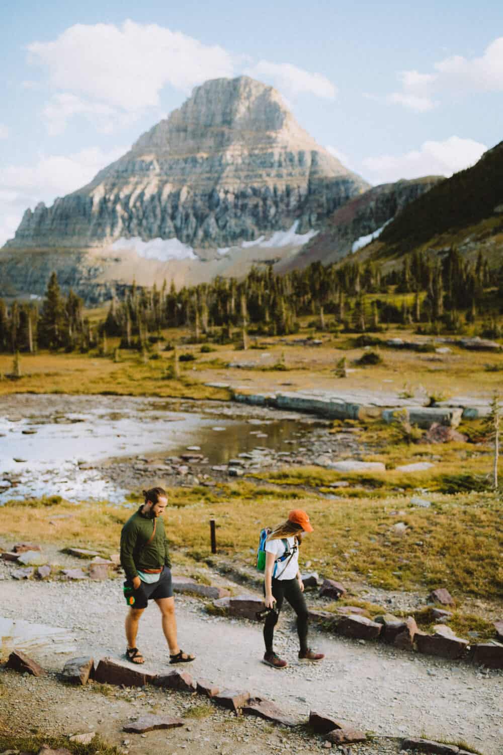 Joseph and Emily on Hidden Lake Trail