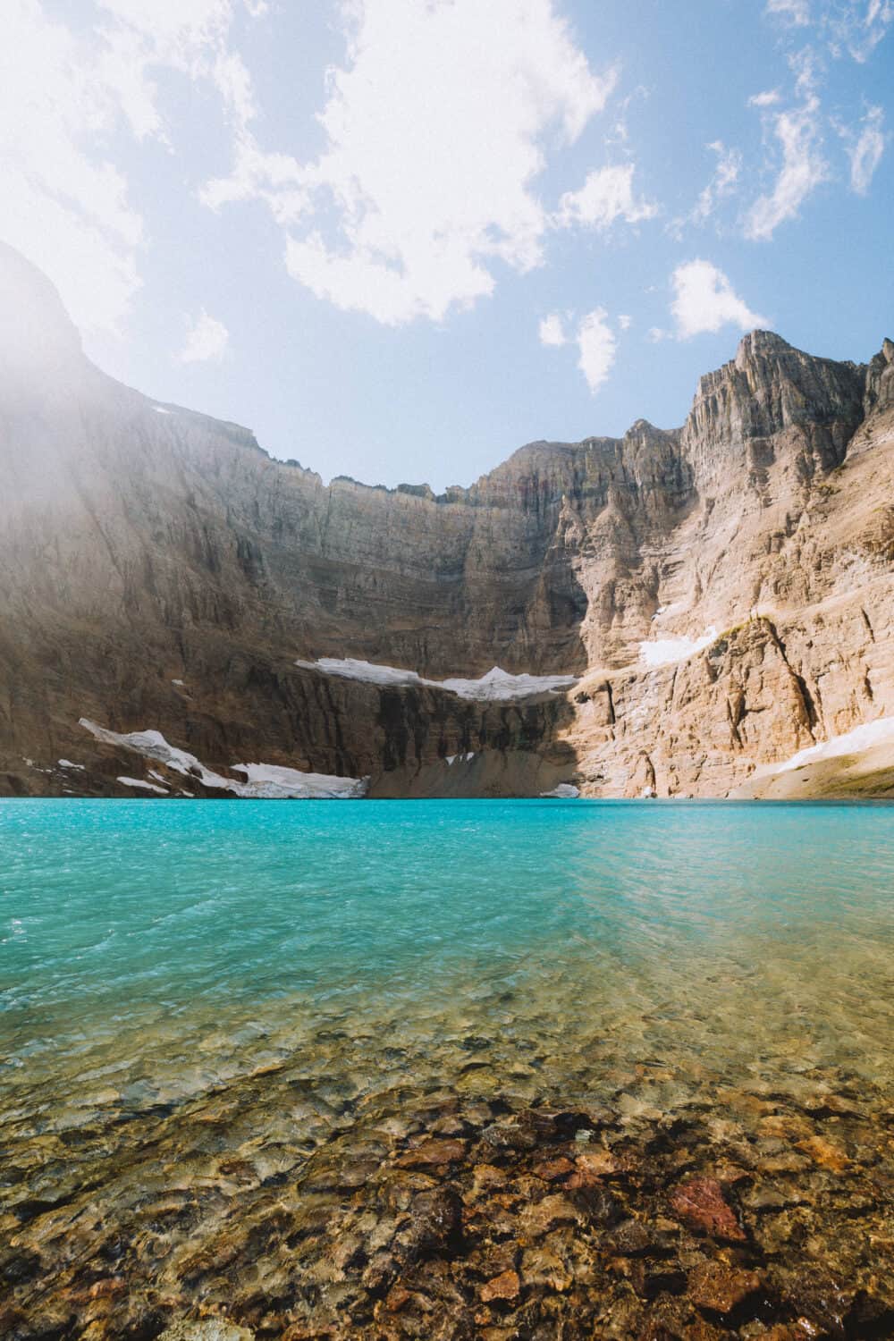 View from the bottom - Iceberg Lake Glacier