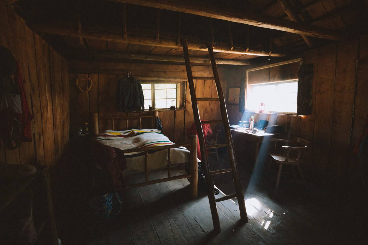 Inside a cabin at Burgdorf Hot Springs - TheMandagies.com