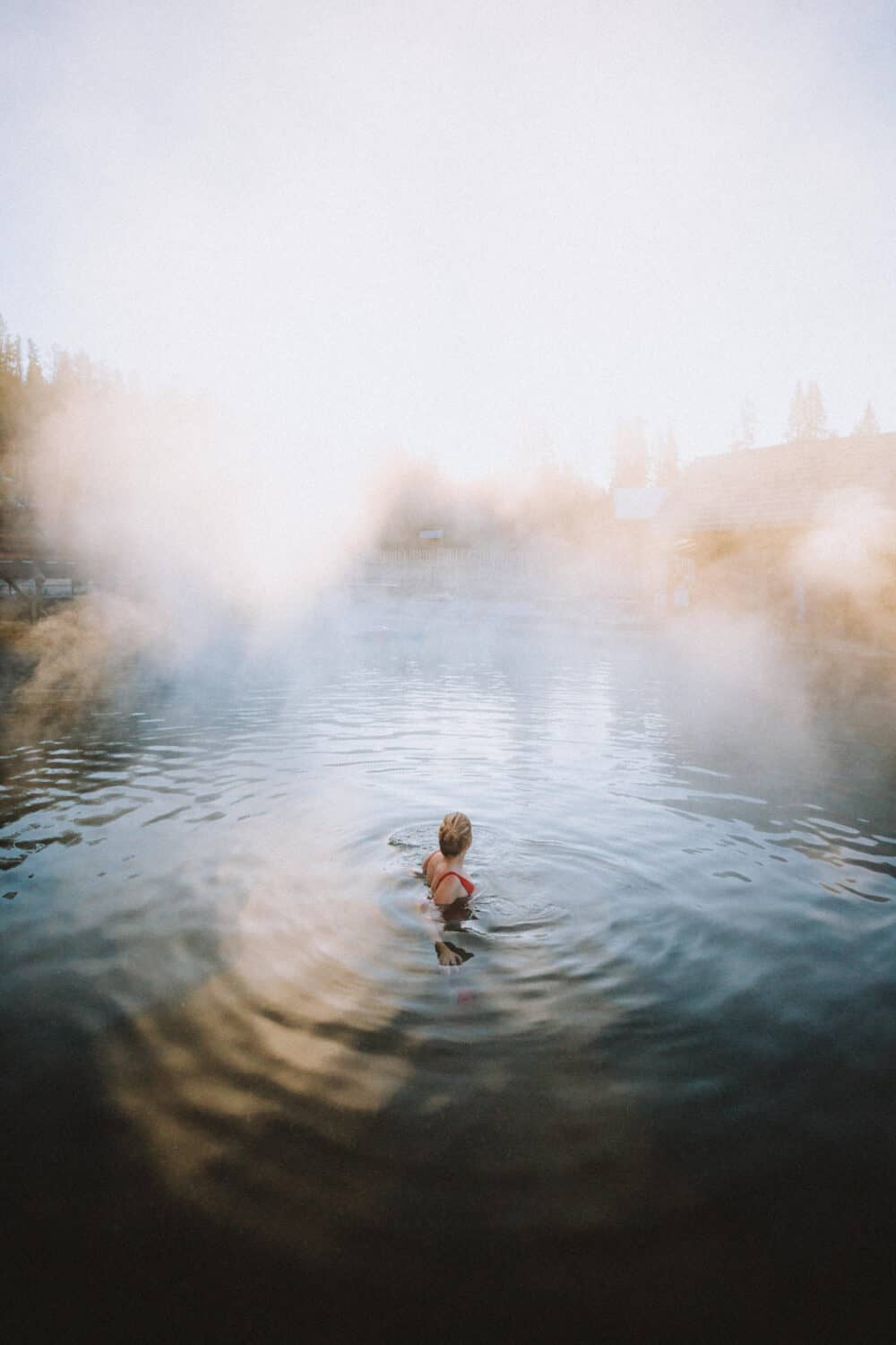 Emily Mandagie in Pacific Northwest Hot Springs - Burgdorf, near McCall, Idaho