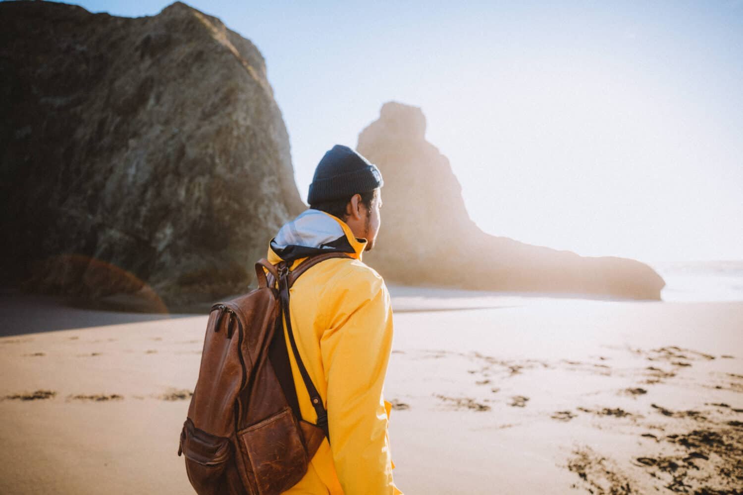 Berty Mandagie at Face Rock Bandon Beach