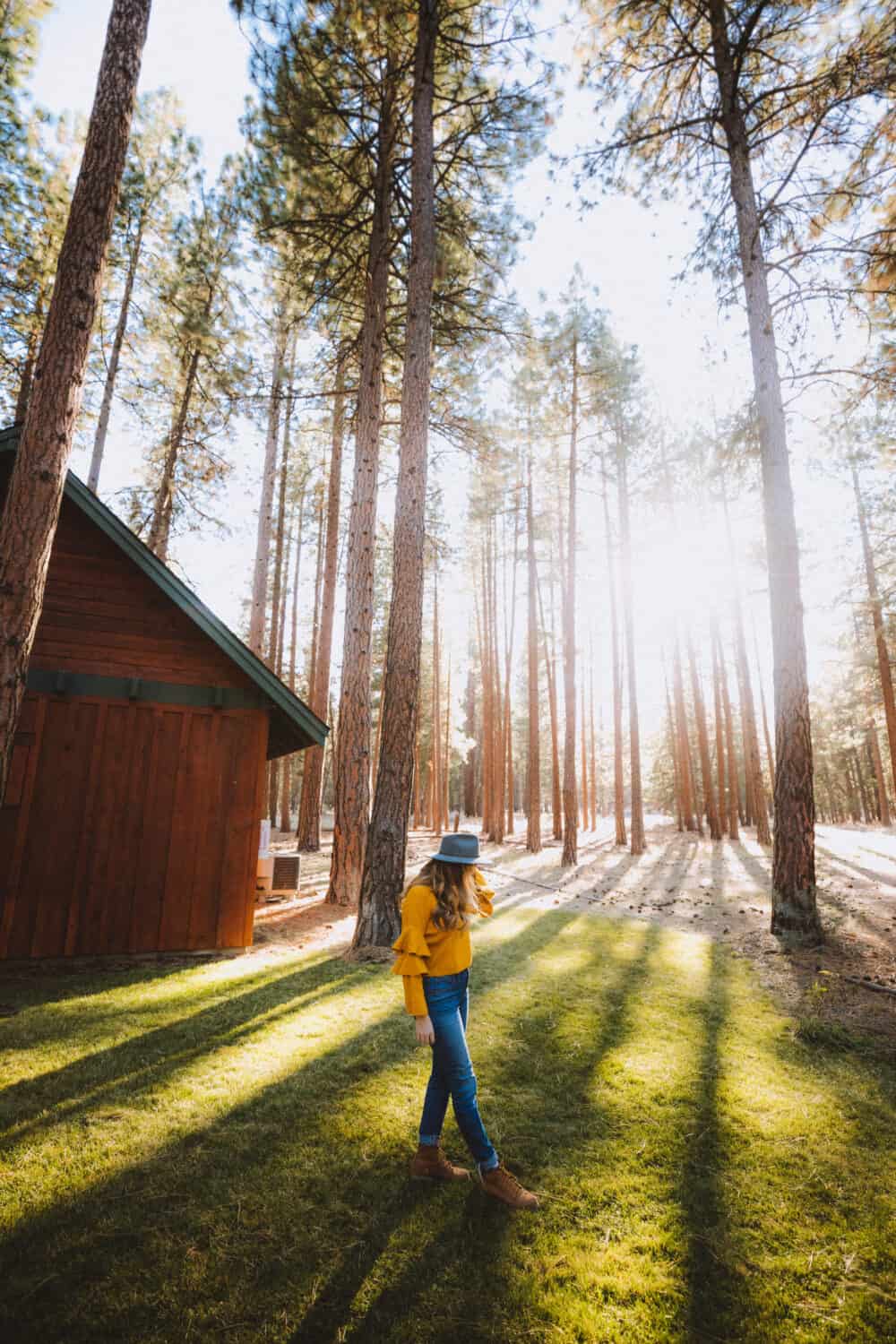 Emily Mandagie during sunset at FivePine Lodge - TheMandagies.com