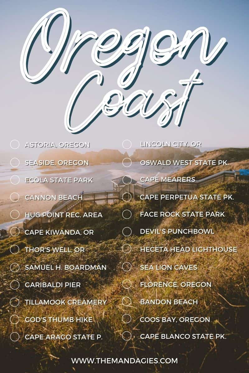 Discover all the best things to do on an Oregon Coast road trip! We're sharing an Oregon Coast bucket list to inspire your next trip down the west coast including famous stops like lake Cannon Beach, Coos Bay, Cape Kiwanda, Samuel H Boardman, and so many other great Oregon Coast road trip stops!! #astoriaoregon #oregoncoast #westcoast #cannonbeach #oregon #seaside #highway101 #roadtrip #PNW #photography #travel #pacificnorthwest