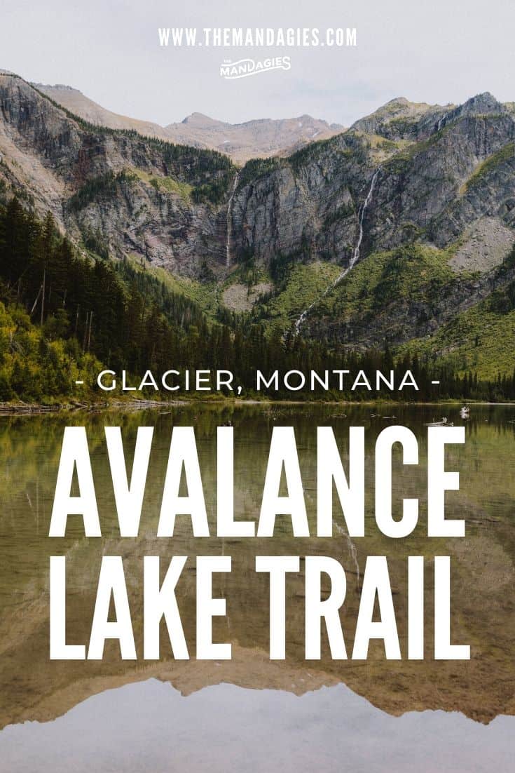 Ready for a fun and easy hiking trail in Glacier National Park, Montana? Try Avalanche Lake Hike, one of the first trails in Glacier! We're sharing parking tips, Trail of the Cedars, and lots more facts here! #montana #glaciernps #glaciernationalpark #nationalpark #lake #sunrise #travel #westernUSA #photography #landscape #mountains #USA