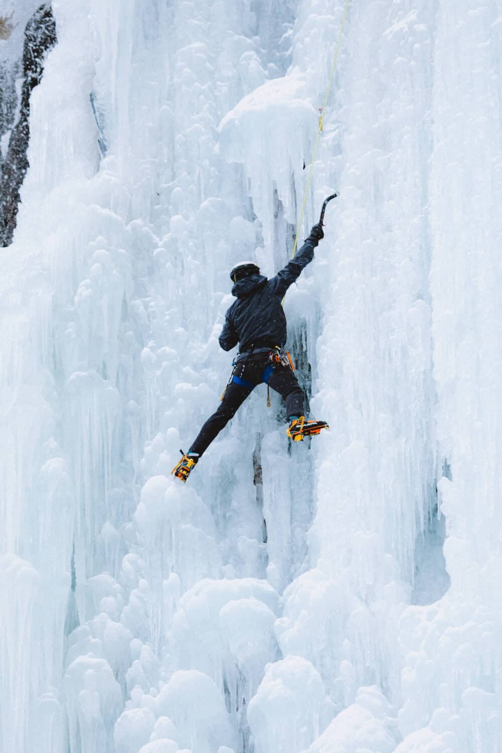 Things to do In Bozeman In Winter - Ice Climbing at Hyalite Canyon - TheMandagies.com