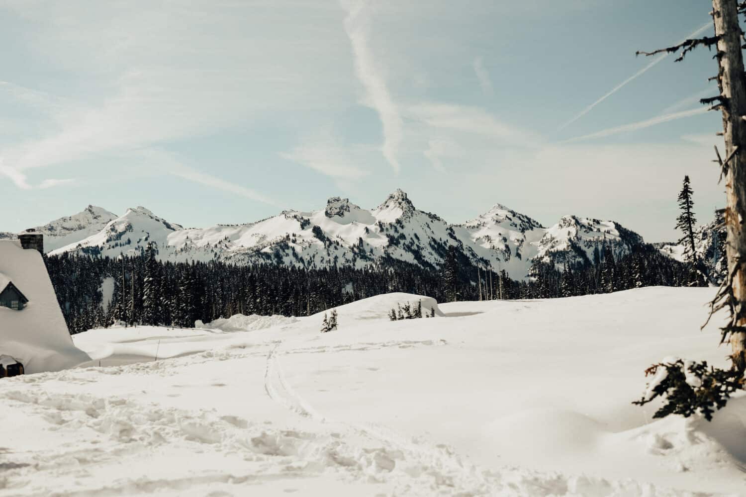 Mount Rainier In Winter - Paradise Area - TheMandagies.com