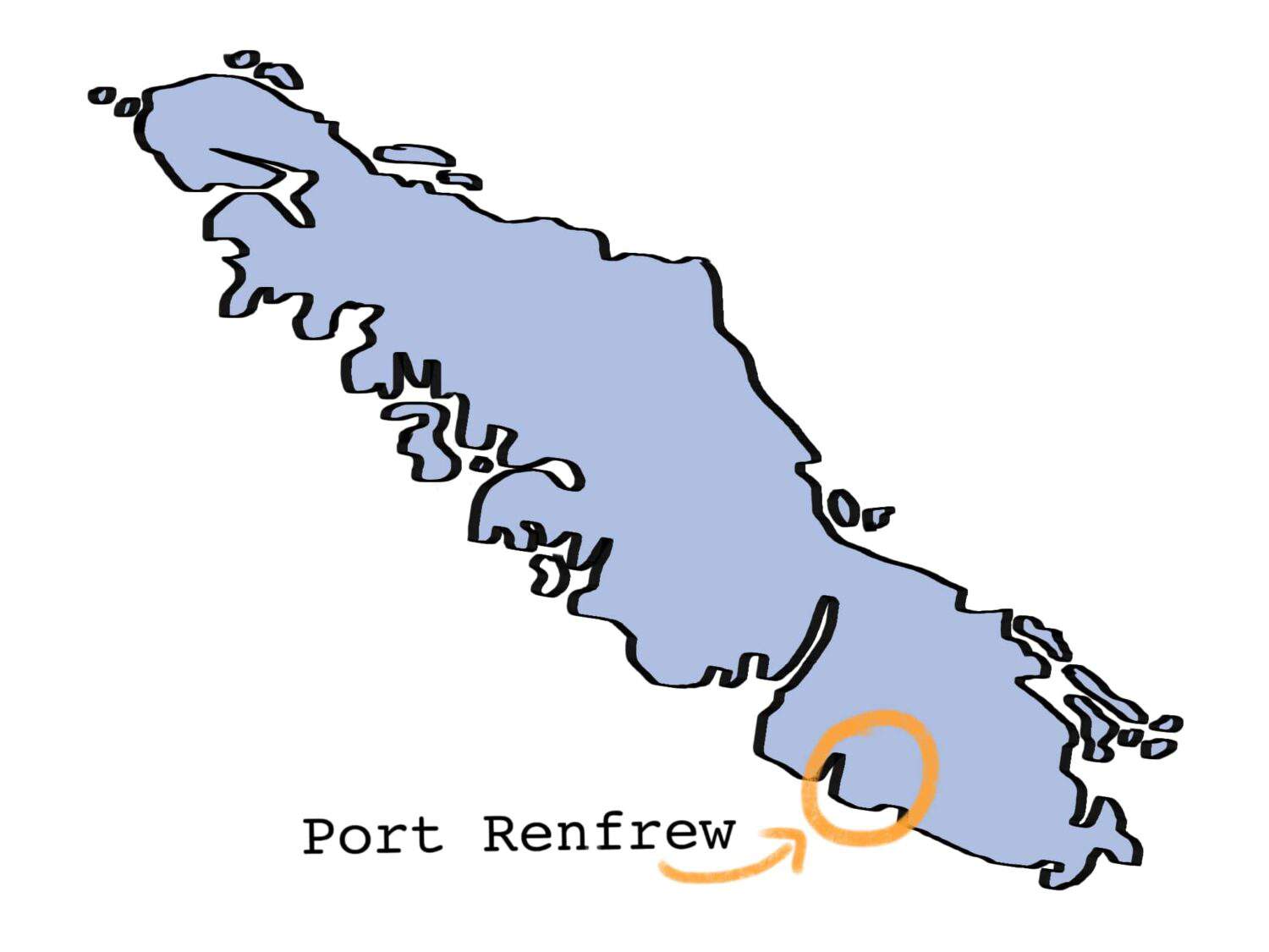 Port Renfrew BC Map