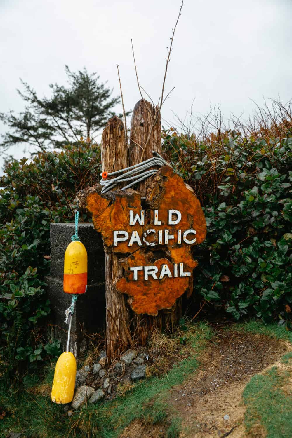 Wild Pacific Trail Sign - Ucluelet, Vancouver Island