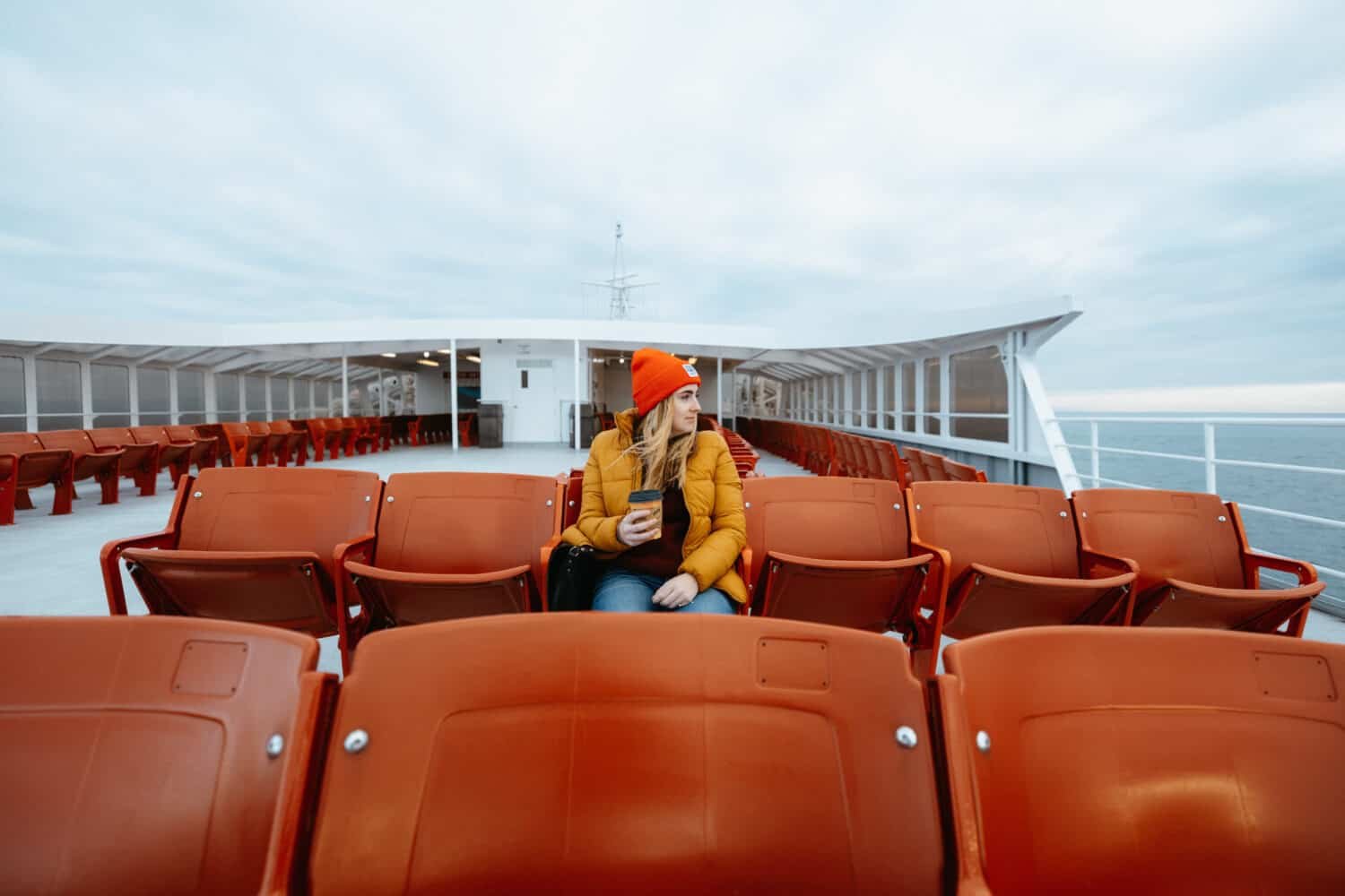 On the MV Coho Ferry Deck - Vancouver Island Road Trrip