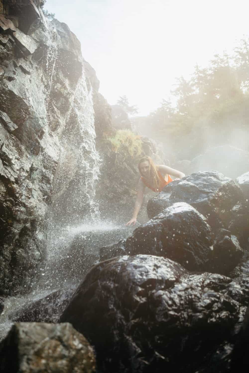 Emily Mandagie in Hot Springs Vancouver Island - TheMandagies.com