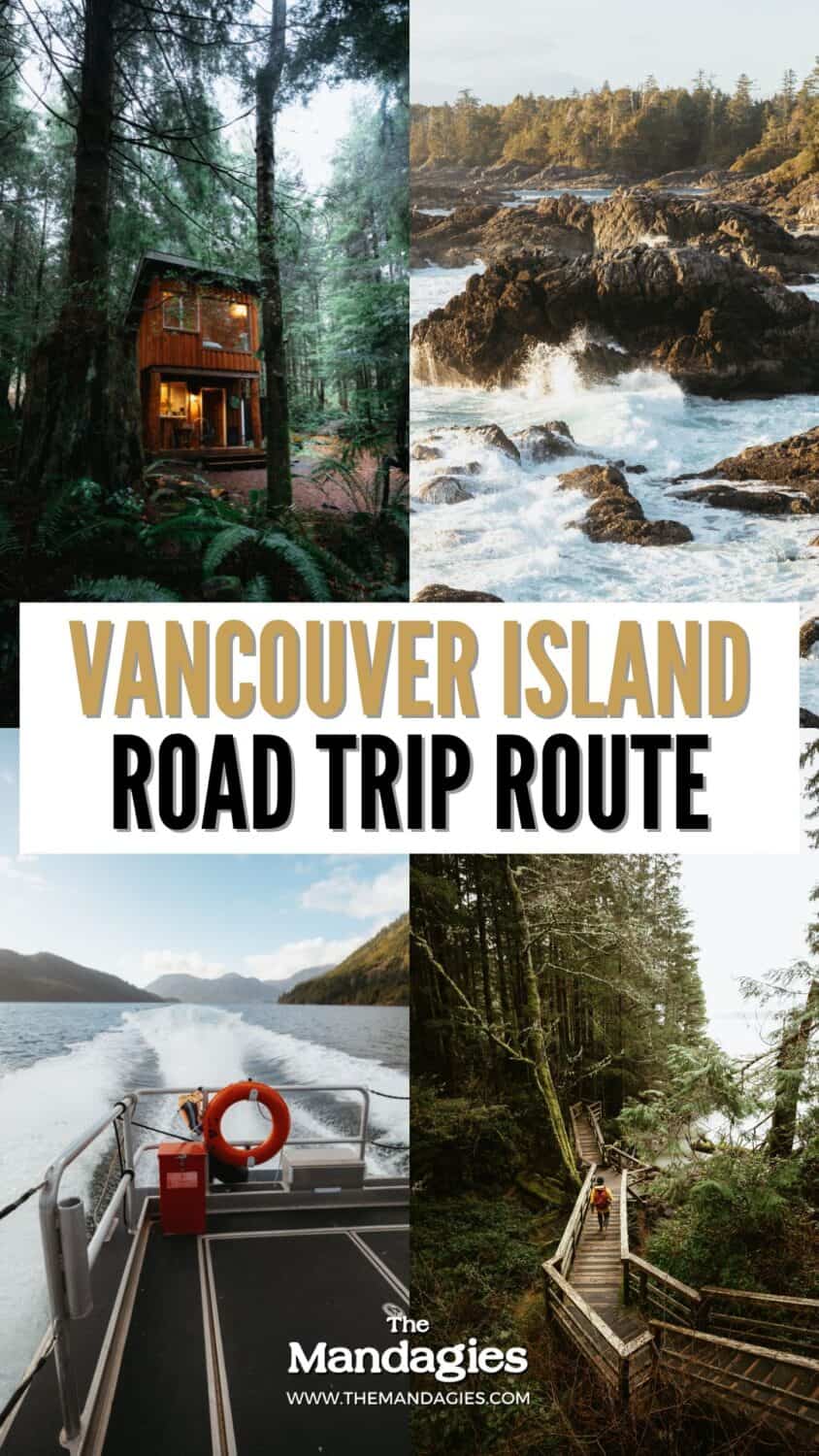 Vancouver Island road trip itinerary Pin
