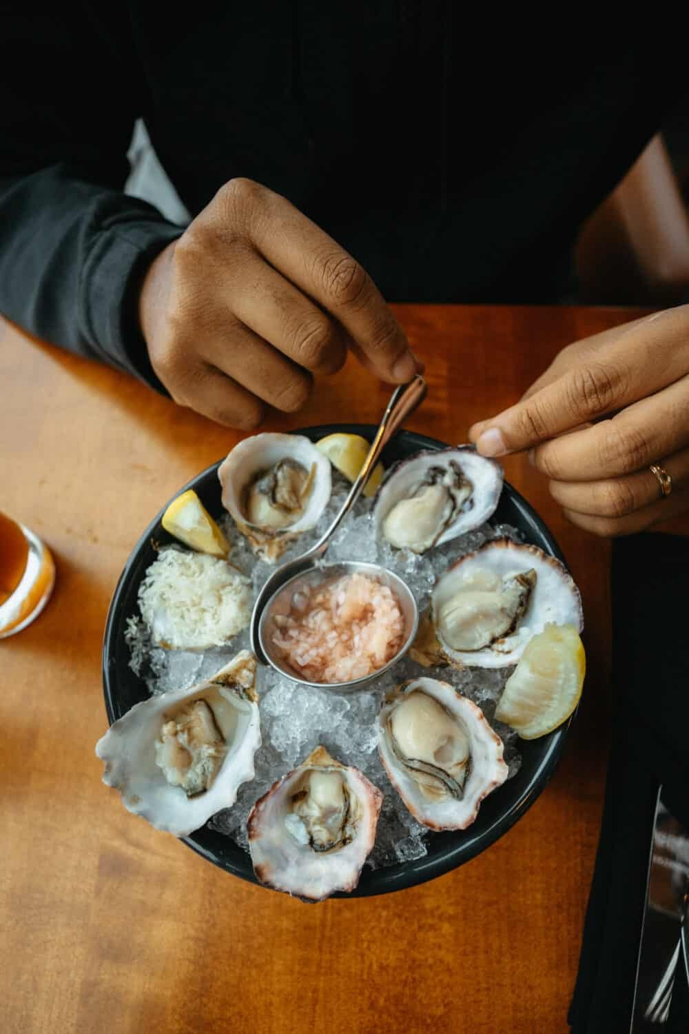 Oysters in Long Beach Resort Dining Hall at Cox Bay, Tofino, BC