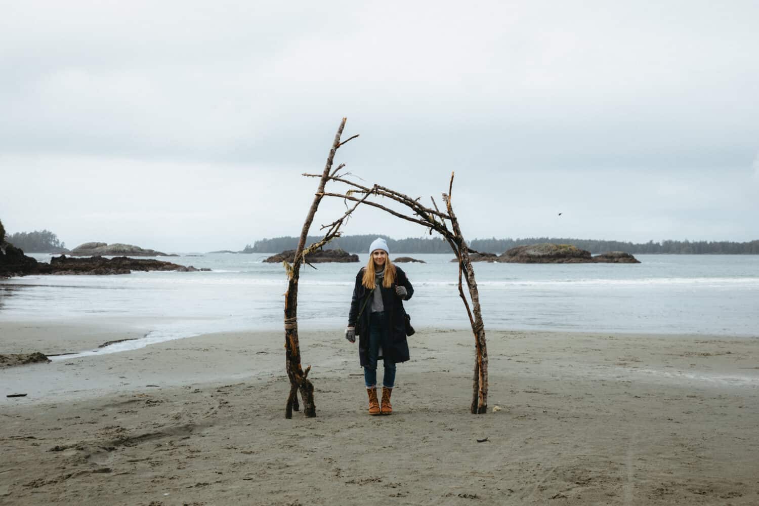 Emily Mandagie at Mackenzie Beach