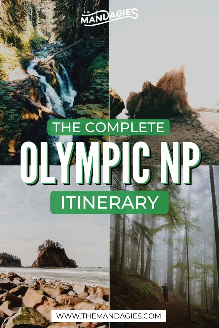 Taking a trip to Washington's very own Olympic Peninsula? We've got the ultimate guide of things to do in Olympic National Park, filled to the brim with adventure! From Rialto Beach to the Hoh Rainforest, we're sharing everything in this post. Save it for your next adventure! #washington #Unitedstates #olympicnationalpark #olympicnps #PNW #pacificnorthwest #travel #westernUSA #photography #landscape #temperaterainforest #hurricaneridge #solducfalls #hohrainforest