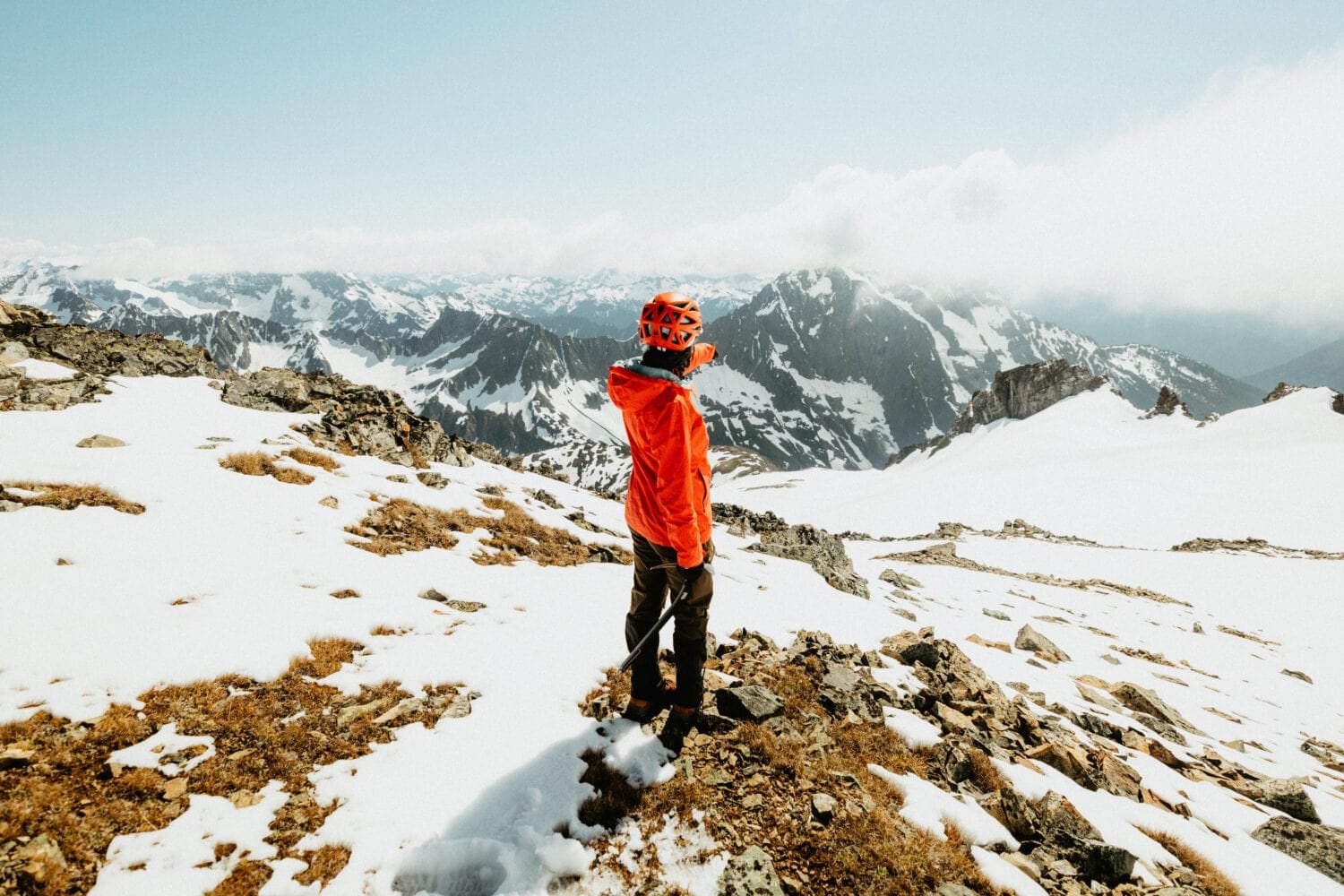 Camping Hygiene Products For Women - Emily at Sahale Glacier Camp