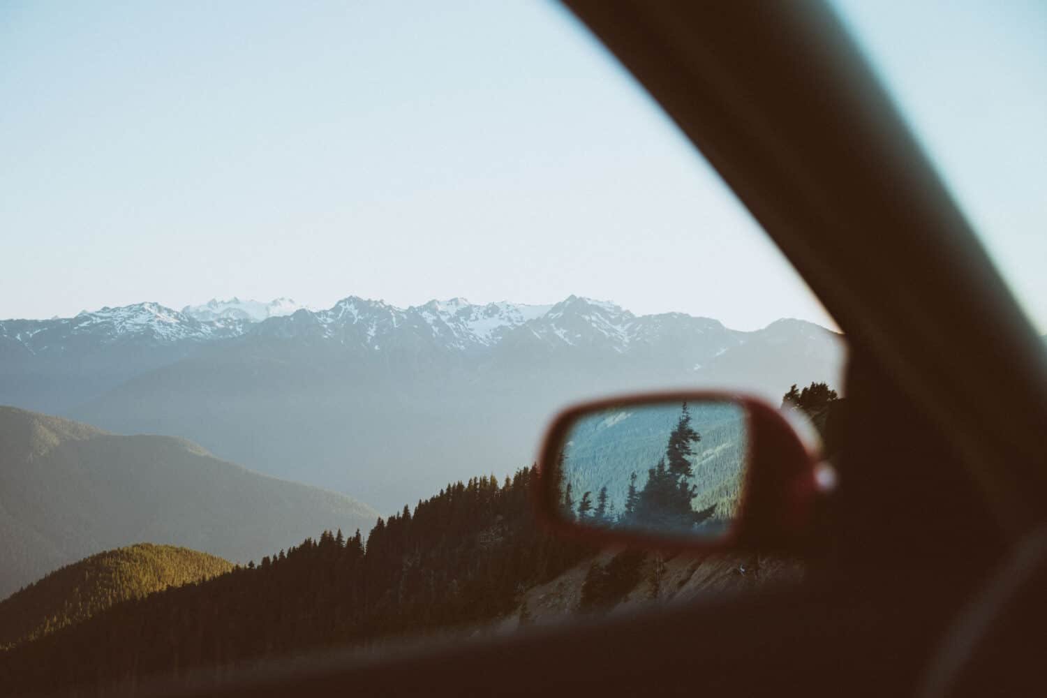 Olympic National Park at Hurricane Ridge, View Out The Car Window - TheMandagies.com