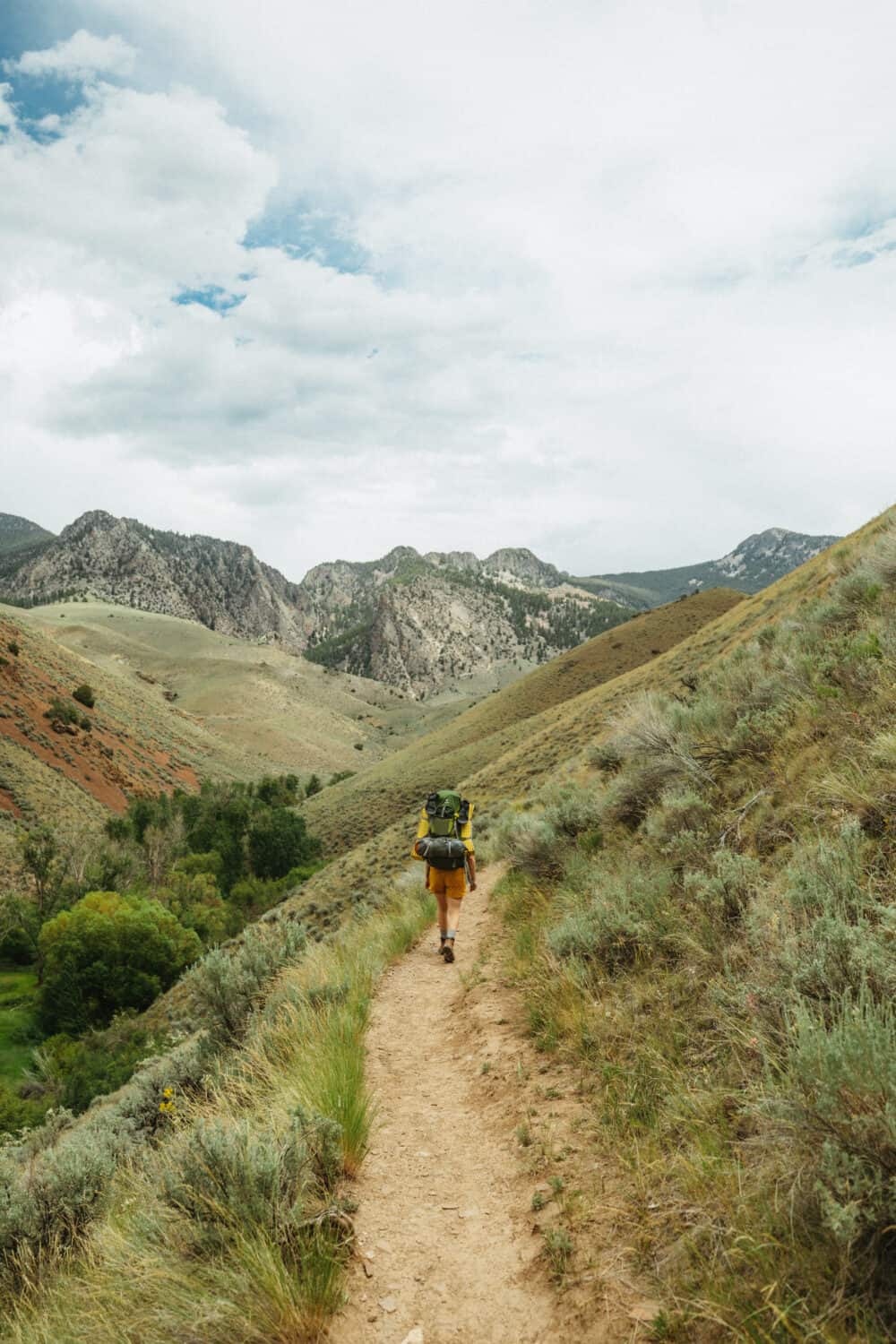 On the trail to Goldbug Hot Springs in Elk Bend, Idaho