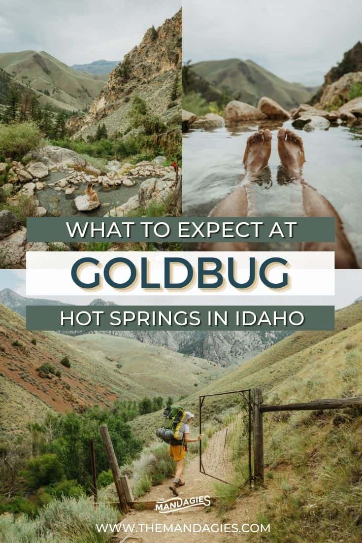 Goldbug Hot Springs is the trifecta of fun in Idaho - hiking, camping, and of course, hot springs! Click here to learn more about planning your own rad trip, and what to expect on the trail, rules for camping, and all the details to plan your own magical getaway in the Gem State. #idaho #hotsprings #stanleyidaho #Roadtrip #summer #hiking #camping #salmonriver #goldbug #mountains #travel #USAtravel #usa #photography #sunset