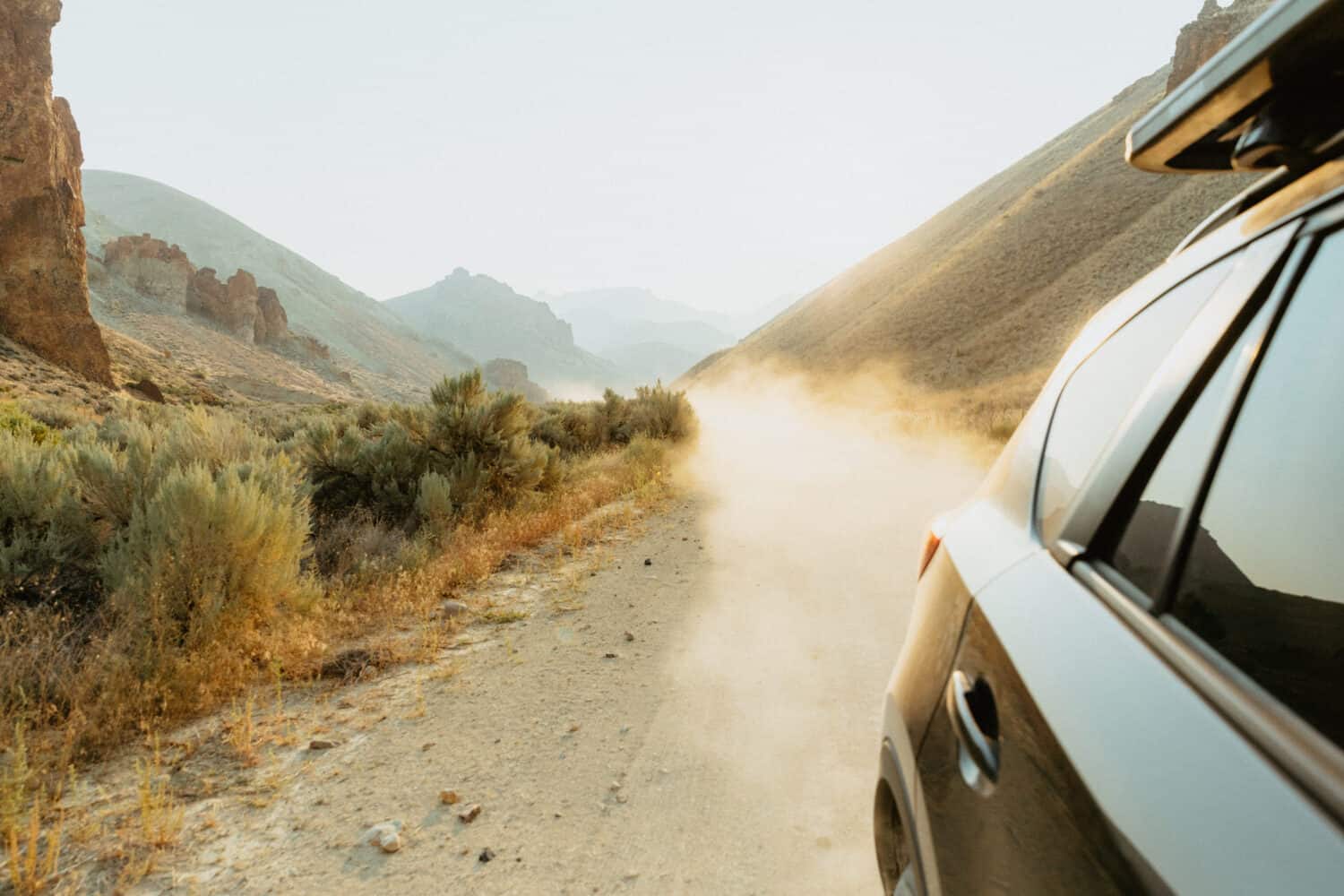 Driving In The Owyhee Canyonlands Oregon