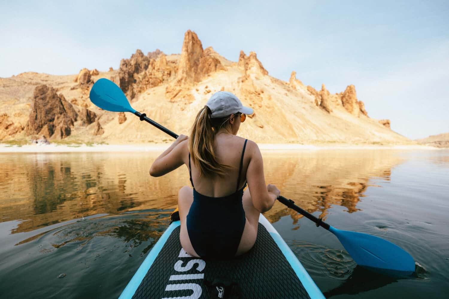 Paddleboarding on the Owyhee Reservoir