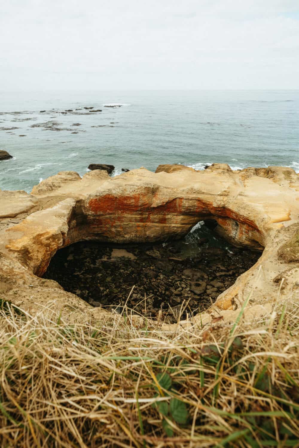 Sea Cave at Devil's Punchbowl Oregon