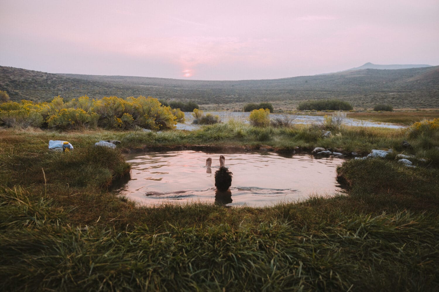 Berty Mandagie in Hart Mountain Hot Springs