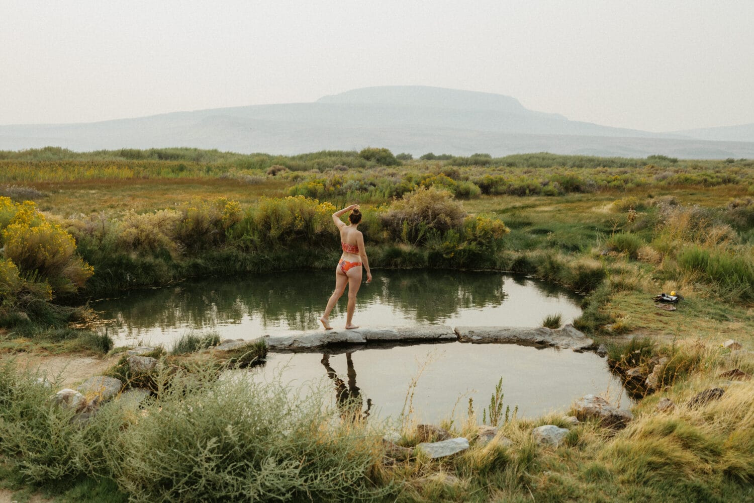 Emily Mandagie at Willow Creek Hot Springs