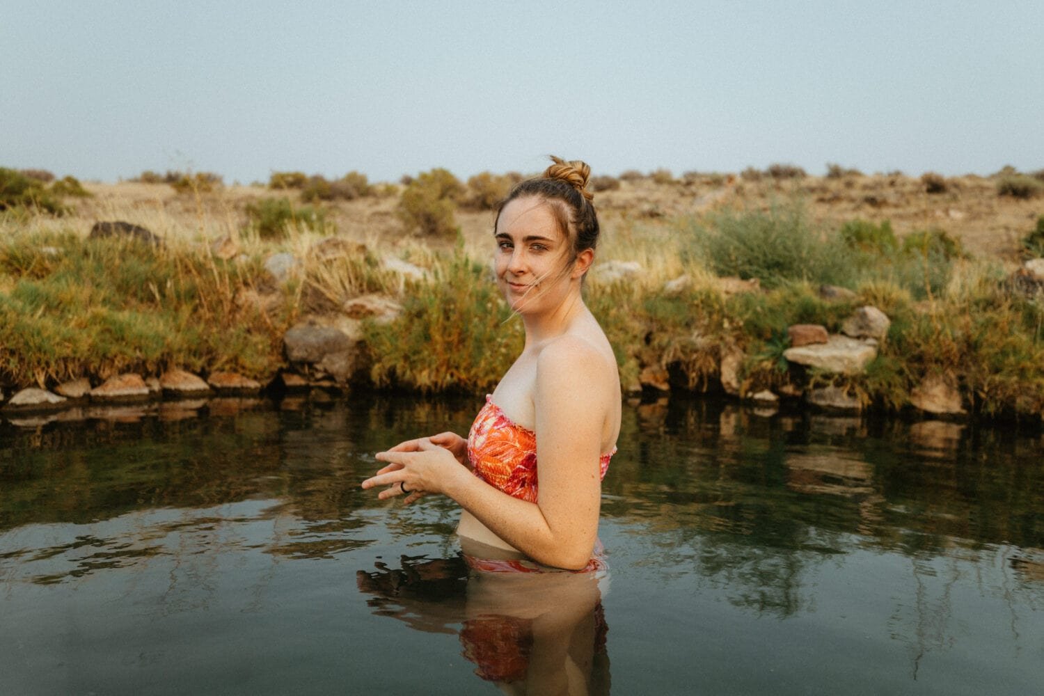 Emily Mandagie in Willow Creek Hot Springs - Eastern Oregon