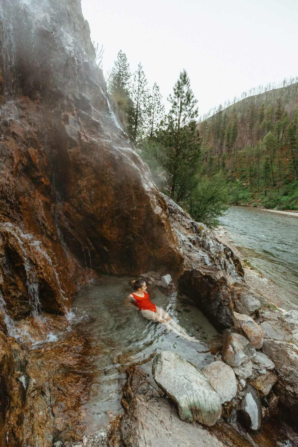 Emily Mandagie in Pine Flats Hot Springs