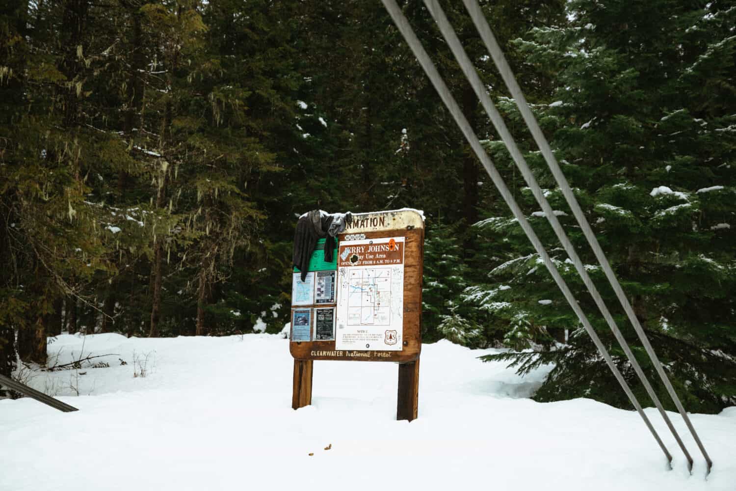 Warm Springs Pack Trail Direction Information Sign