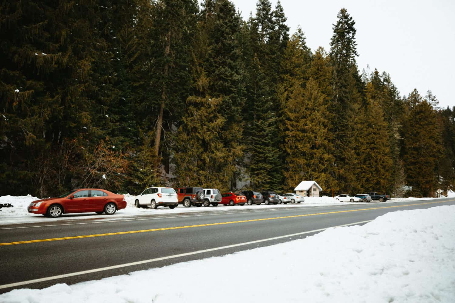 Warm Springs Trail Parking Lot in Lolo Pass