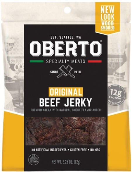Oberto's Beef Jerky - Snacks To Take Hiking