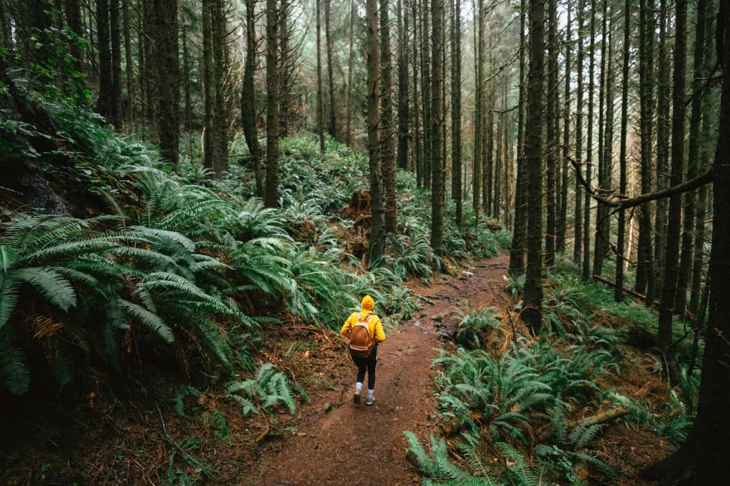 Emily Mandagie hiking this Oregon Coast trail