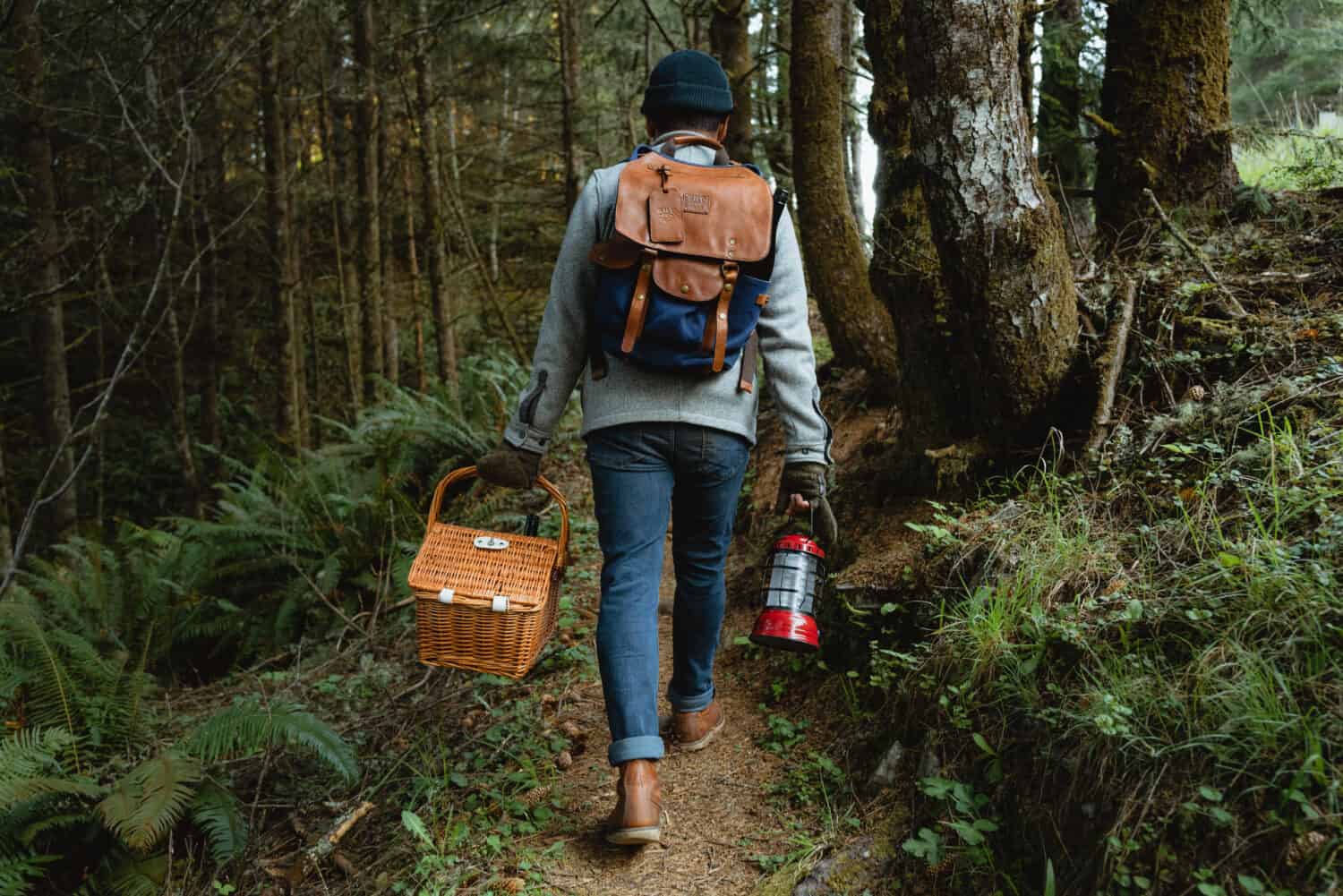 What To Bring To Secret Beach - Brookings, Oregon (Berty Mandagie with picnic items)