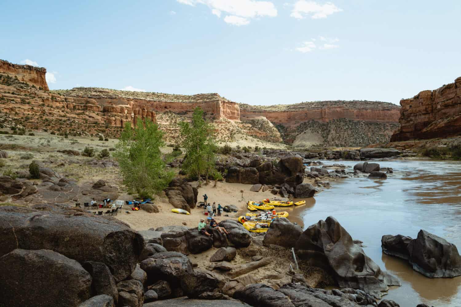 Camping along Ruby-Horsethief Canyon in Colorado