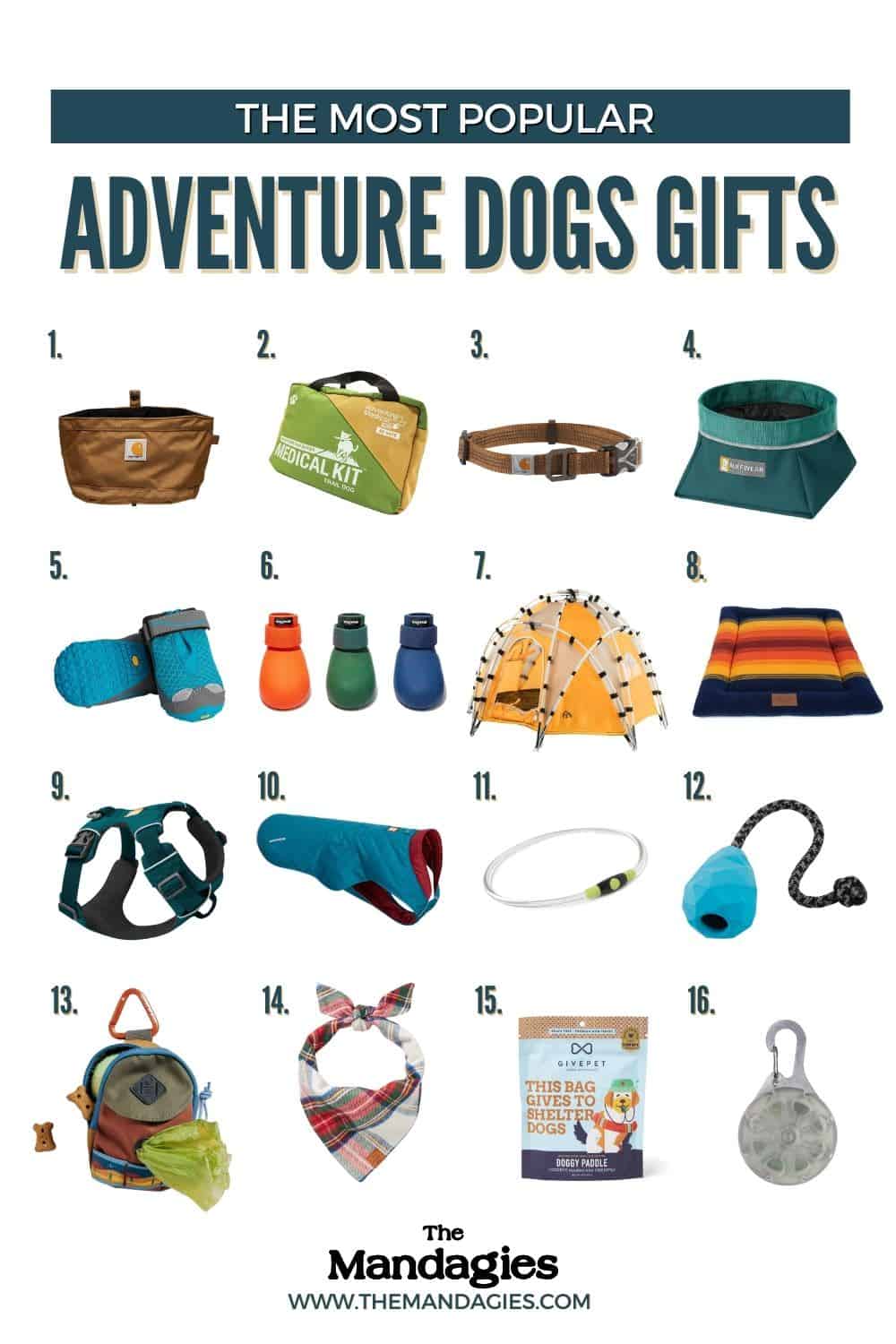 The Best Gifts For Adventure Dogs Pin - TheMandagies.com